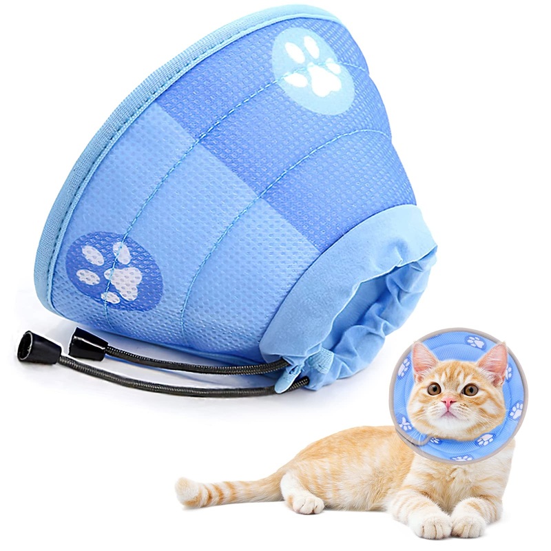Cat Neck Brace, Adjustable Cat Neck Brace Collar, Restoration Soft Neck Brace for Small Dogs, Collar Cone After Surgery and Injuries for Small Puppies (S) S