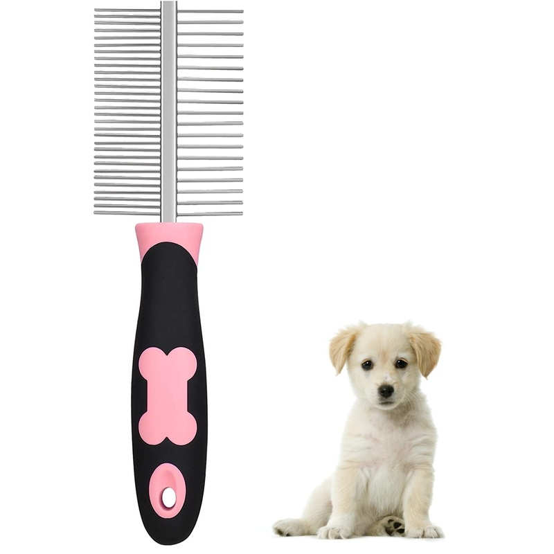 Dog comb, 1 piece pet comb, pet care comb, rounded teeth, dog comb, flea comb for removing fleas, pet comb, flea comb, stainless steel pet care comb, brush against fleas undercoat, care comb