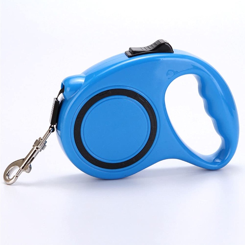 Dog leash, blue retractable dog leash, retractable dog leash, nylon retractable dog leash, retractable mystery dog leash, suitable for medium and large pets