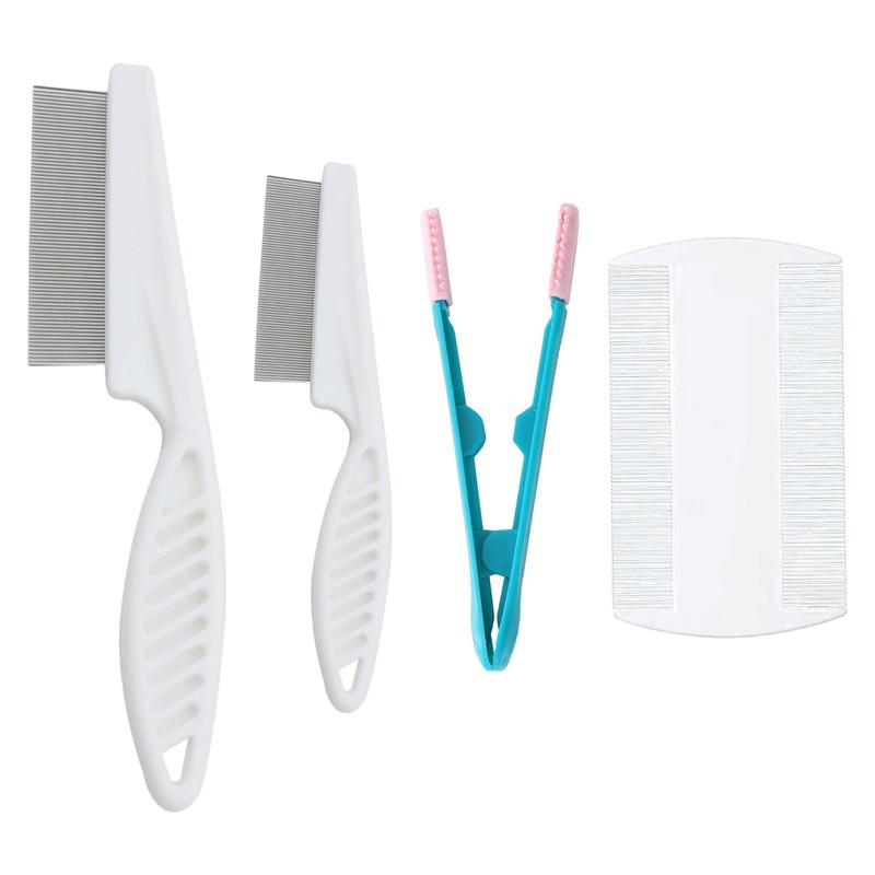 Flea Comb for Cats, Pack of 4 Safe and Healthy Cat Dog Flea Comb, Excellent Quality Animal Hair Comb Tear Stains, Flea Comb Dogs for Cats, Dogs, Rabbits