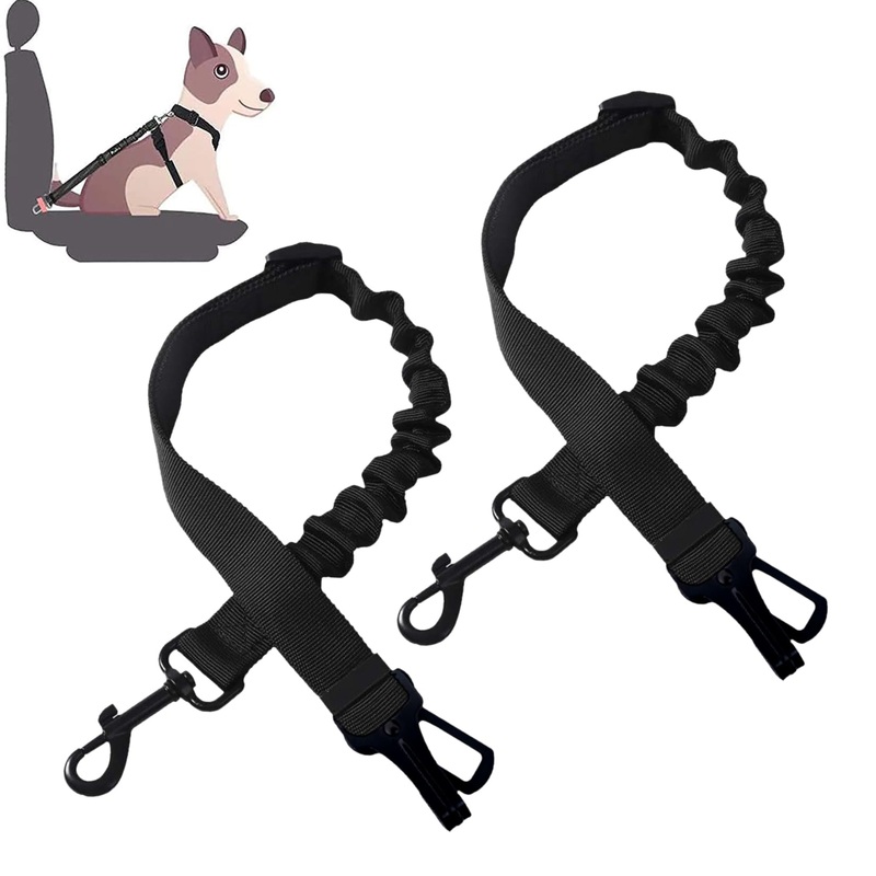 Idota dog seat belt car, shock absorber dog, seat belt dog car, elasticity of the elastic belt for pets, adjustable pull rope for pets