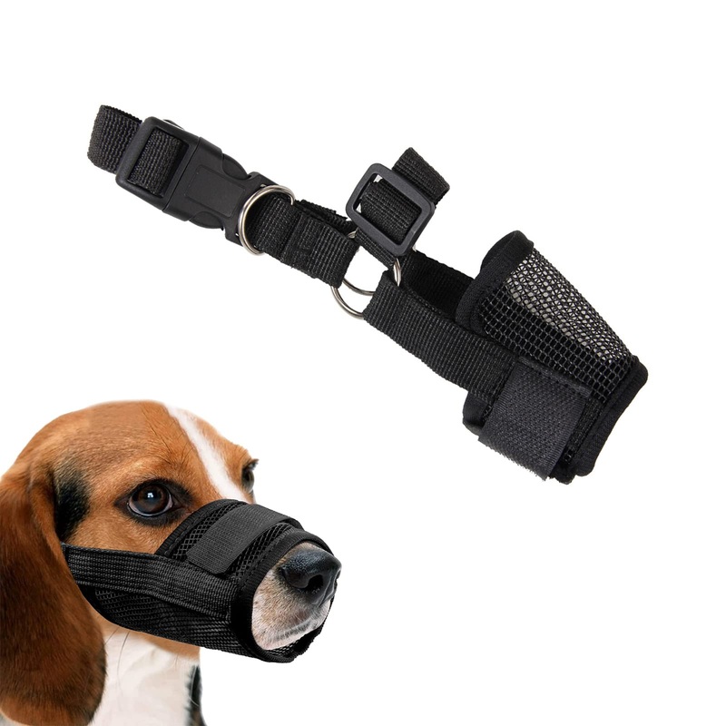 Muzzle for dogs, dog muzzle nylon, safety muzzle dog, breathable muzzle, nylon muzzle, for small dogs, medium dogs, large dogs, anti-bite, anti-barking safety protection