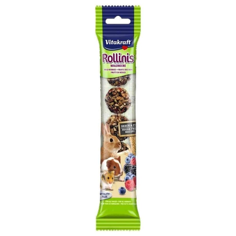 Vitakraft Rollinis Rodents & Rabbits – Wild Berry – 7 pieces