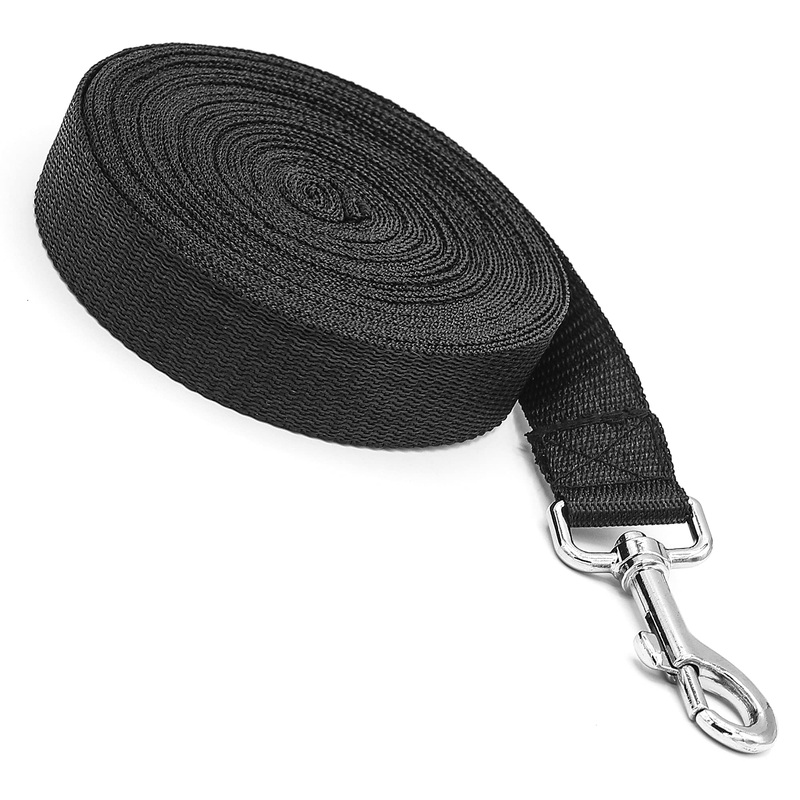 Training Leash 3m/5m/10m/15m/20m Strong Nylon Leash for Large, Medium and Small Dogs and Pet Recall Tracking, Training, Obedience, Camping, Playing and Backyard (3M)