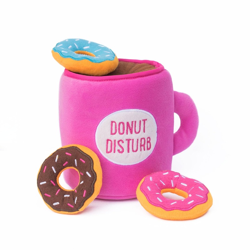 Zippy Paws ZP866 Burrow -Coffee and Donutz Dog Toy, 200g Coffee and Donutz