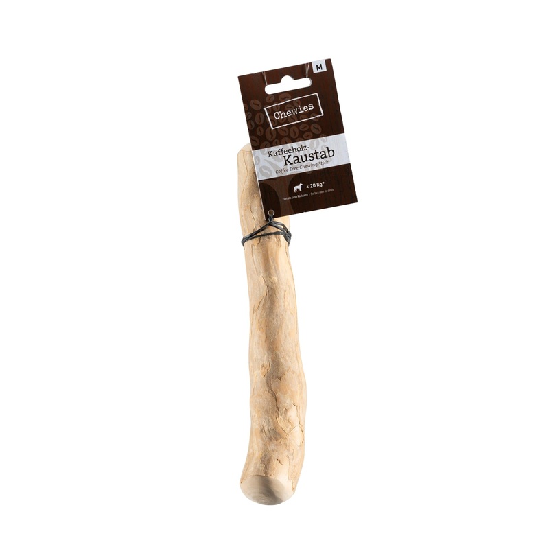 Chewies coffee wood chewing stick for dogs – chewing bone dog toy – 100% natural dog accessories low-risk & durable – size M: for dogs up to 20 kg body weight, pack of 1 M (pack of 1)