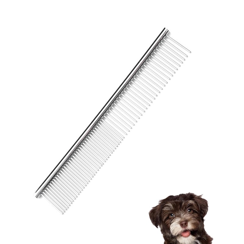 Dog Combs, Stainless Steel Pet Comb, Pet Grooming Comb, Professional Dog Comb Cat Comb, Pet Grooming Combs, Rounded Teeth Dog Comb