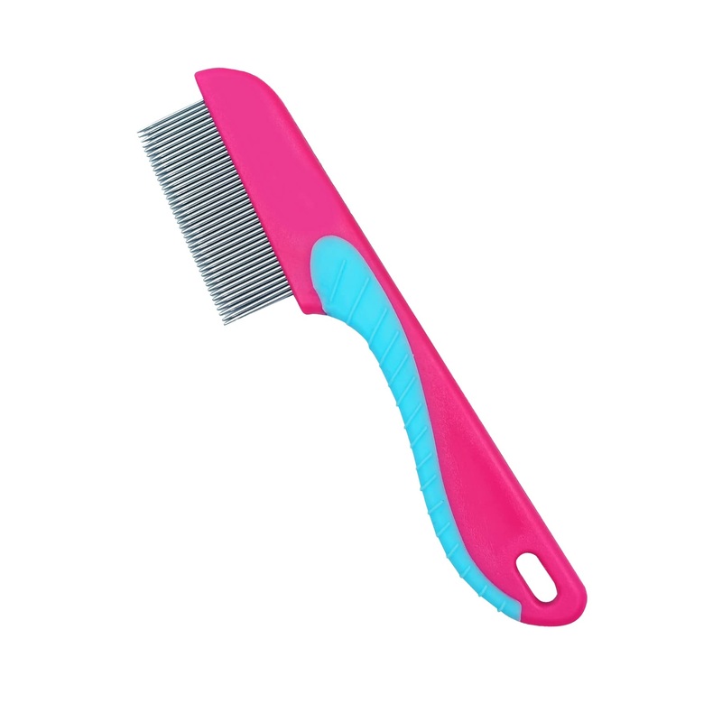 Flea Combs for Cats and Dogs 1 Piece (Pink) Pink