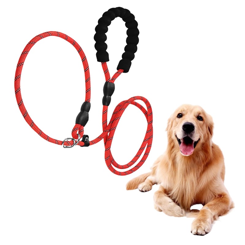 GWAWG Basic dog leash 150cm non-slip rope for strong dogs, anti-choking and soft padded anti-slip handle