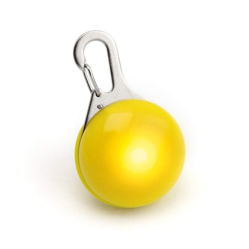 LED light pendant including battery for dogs, cats, pets etc. Light collar LED dog collar in YELLOW NEW/brand PRECORN one size light pendant yellow