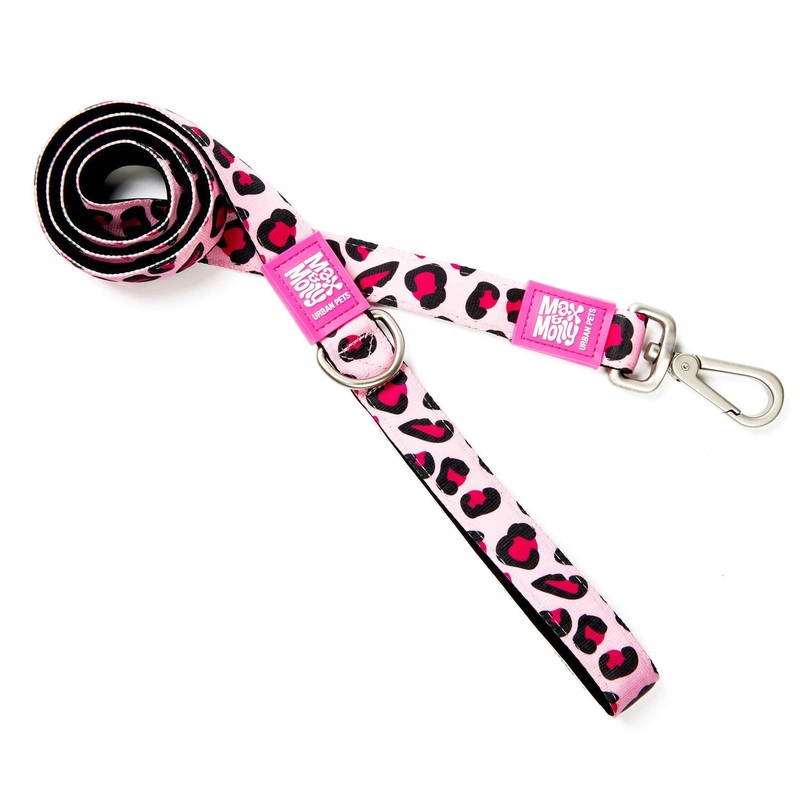 Max & Molly Urban Pets Short Leash – Leopard Pink – S pink leopard