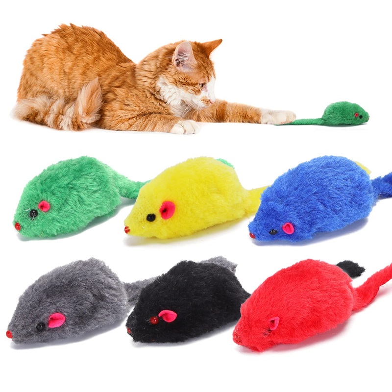 Nobleza cat toy mouse, mouse simulation toy for cats and dogs, set of 6 1