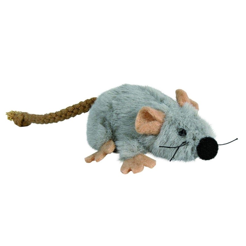 Trixie 45735 Cat Play Mouse, Plush, 7 cm, for All Breed Sizes, 1 Piece (Pack of 1) 1 Piece (Pack of 1)