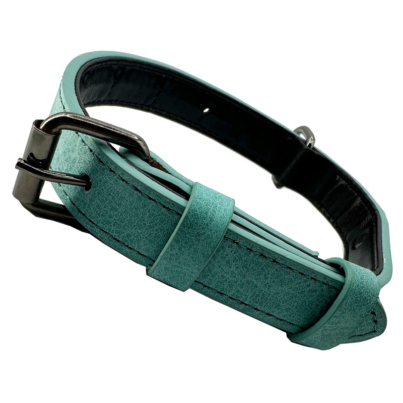 Dog Collar Adjustable, Simple, Robust, Weather Resistant for Puppies Small Medium Large Dogs Classic Collar Dog (M: 2.5CM Wide for 39CM – 49CM Neck, Green-New) M: Adjustable 39CM-49CM, Width 2.5cm