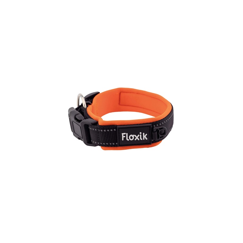 Floxik dog collar adjustable size S | Soft neoprene collar for dogs and puppies in different sizes including strain relief