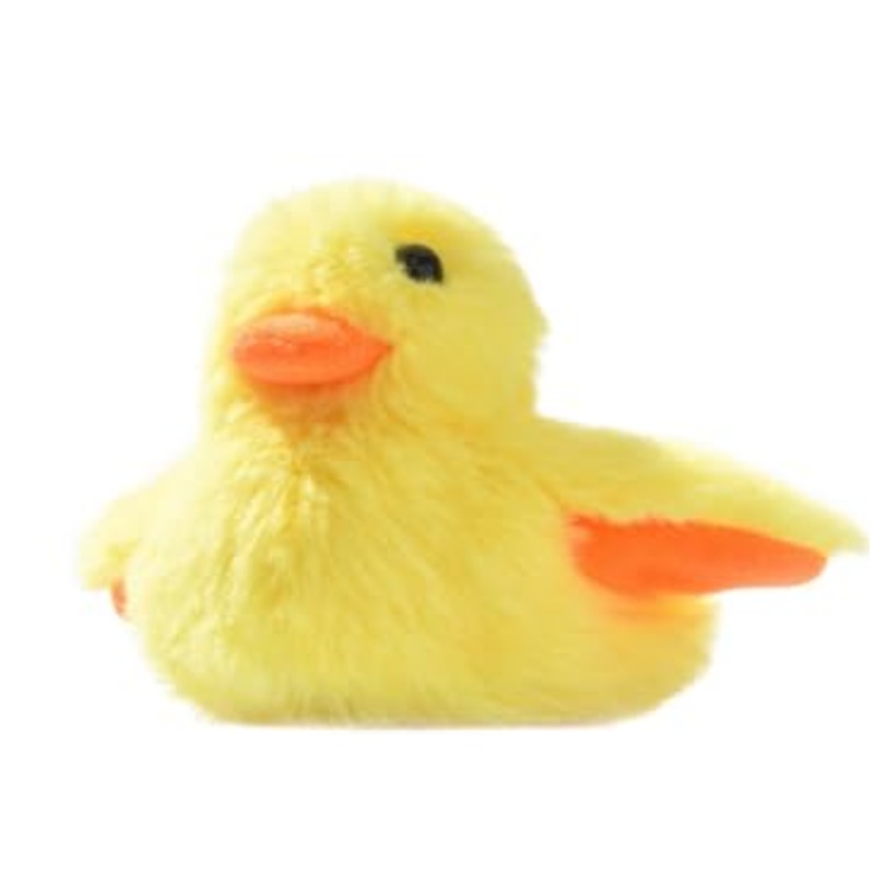 Heim & Tier Interactive Cat Toy, Yellow Duck Toy for Cats, Rechargeable Plush Cat Toy