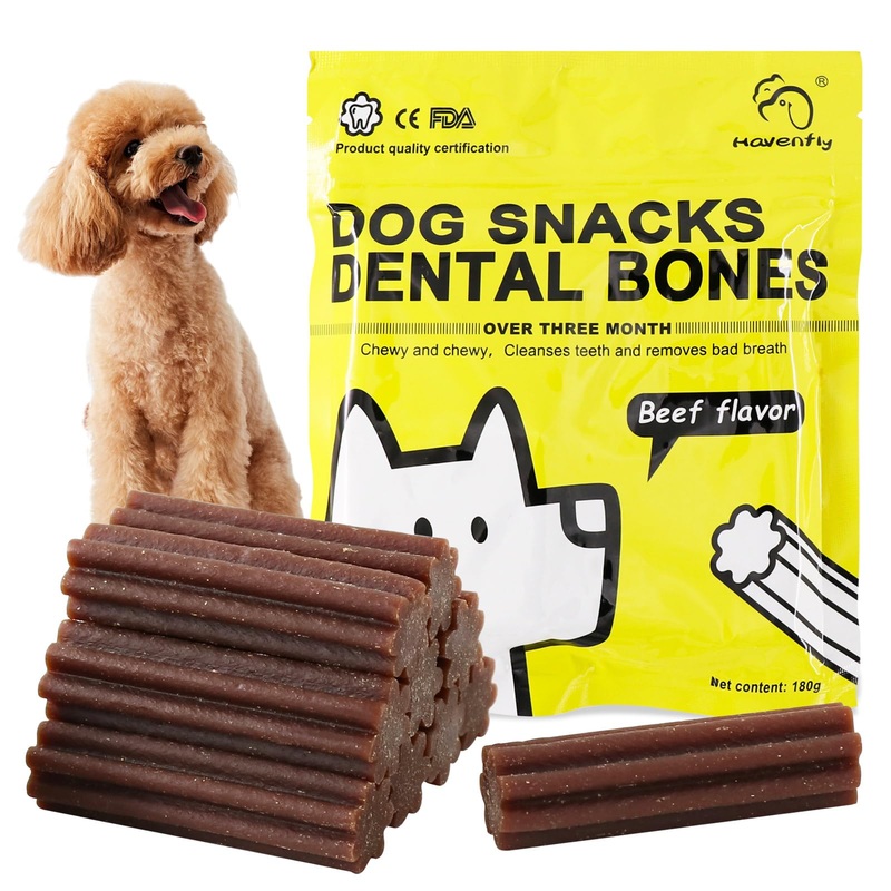 Long-Lasting Dog Toy, dog toothpicks, teethers, long-lasting chewing snacks for small dogs and puppies filler
