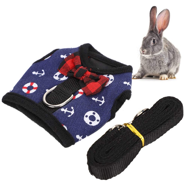 Rabbit Chest Strap Harness Small Animals Vest Strap Pet Pet Harness Harness Hamster Harness for Small Animals Rabbits Hamsters Cats (S) S