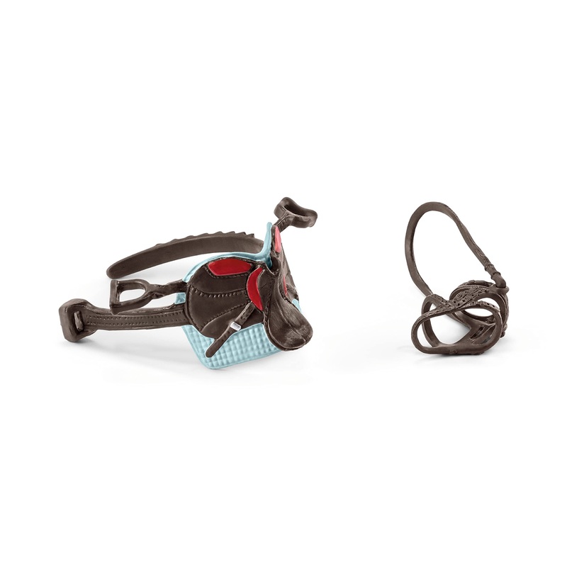 schleich 42489 saddle & bridle HORSE CLUB Hannah & Cayenne, for children aged 5-12 years, HORSE CLUB – accessories new packaging