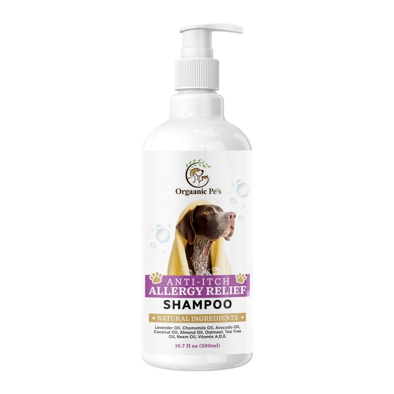 Anti-Itch Dog Shampoo: with 9 Natural Essential Oils and Ingredients – RELIEVES discomfort from Skin Allergies -Moisturizing – Anti-inflammatory – Calming