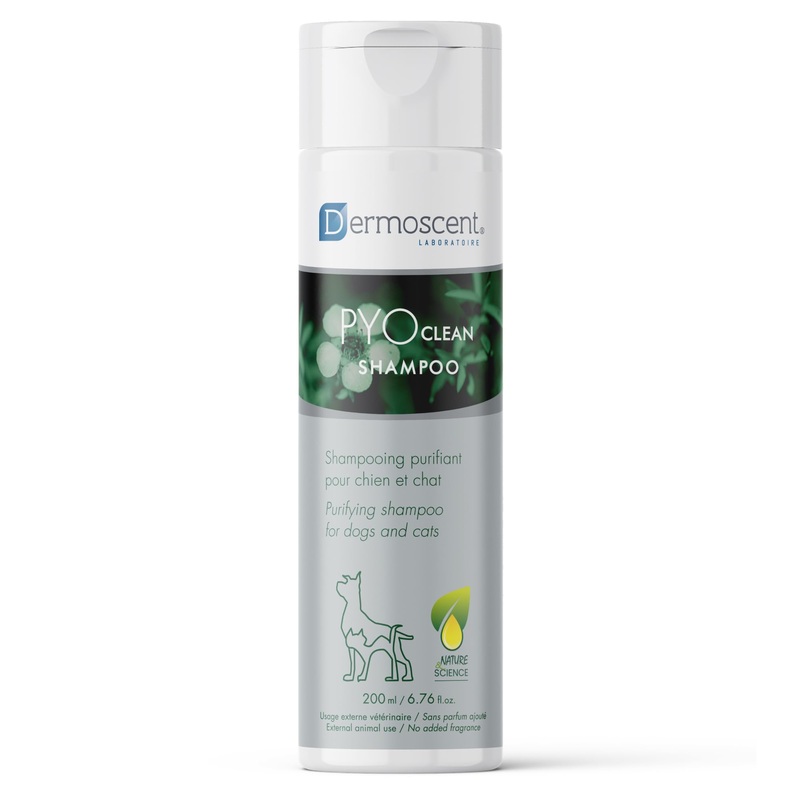 Dermoscent PYOclean Shampoo for Dogs & Cats – Anti-Itch Sensitive Formula to Control Skin Infections & Allergy Symptoms – 200 ml