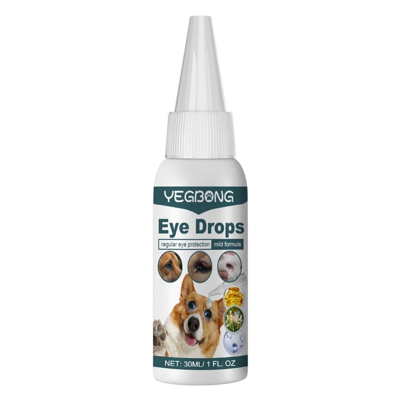 Dog and Cat Eye Wash | Eye Drops for Dogs and Cats to Flush and Soothe Eye Irritations, Dog Tear Stain Cleaner, Reduces Nuisance, Swelling & Dryness (30mL (1) 1