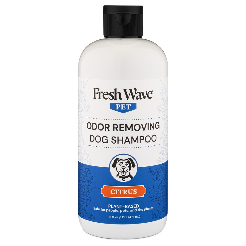 Fresh Wave Odor Removing Dog Shampoo, 16 Fl. Oz. | Shampoo for Smelly Dogs | Safer Odor Relief Citrus