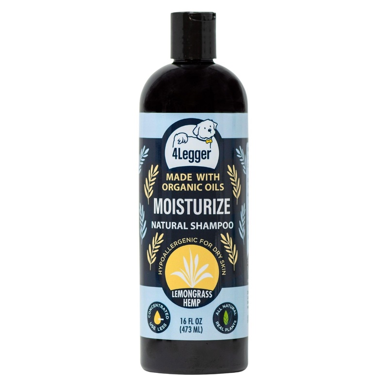 Organic Dog Shampoo, Dry, Itchy Skin and Coat Relief, Coconut Oil, Lemongrass Hemp Dog Shampoo, Puppy Shampoo 16 oz 16 oz. Moisturize – Lemongrass Hemp