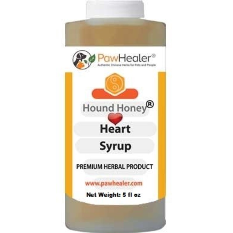 PawHealer Hound Honey: Heart Syrup – Herbal Remedy for Dog’s Cough – 5 fl oz – Suppressant – Herbal Remedy – Gagging & Wheezing Due to Heart