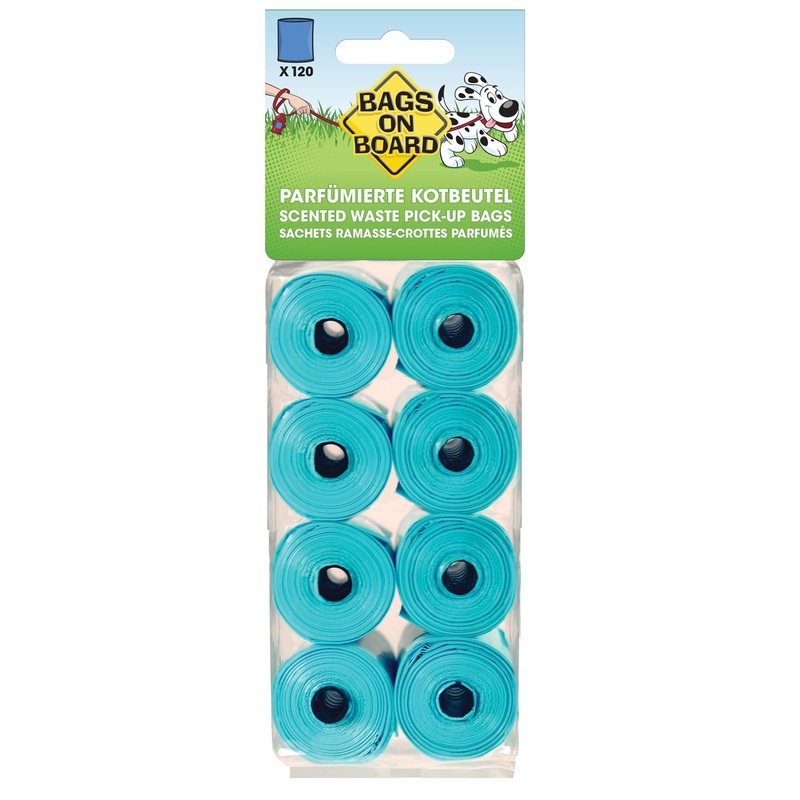 Bags on Board excrement bags 120 bags scented, 8 pieces (pack of 1)