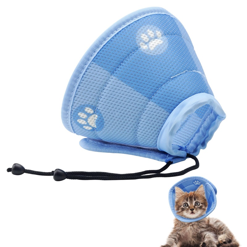 Cat Neck Brace, Adjustable Neck Brace Cat Collar, Recovery Collar Cone Pet Protective Collar for Cats Small Dogs After Surgery and Injuries (S)