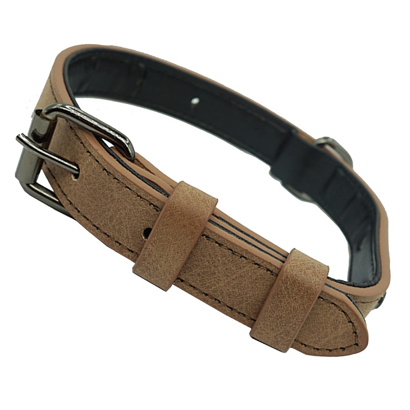 Dog Collar Adjustable, Simple, Robust, Weather Resistant for Puppies Small Medium Large Dogs Classic Collar Dog (XS: 1.5CM Wide for 26CM – 35CM Neck, Brown-New) XS: Adjustable 26CM-35CM, Width 1.5cm