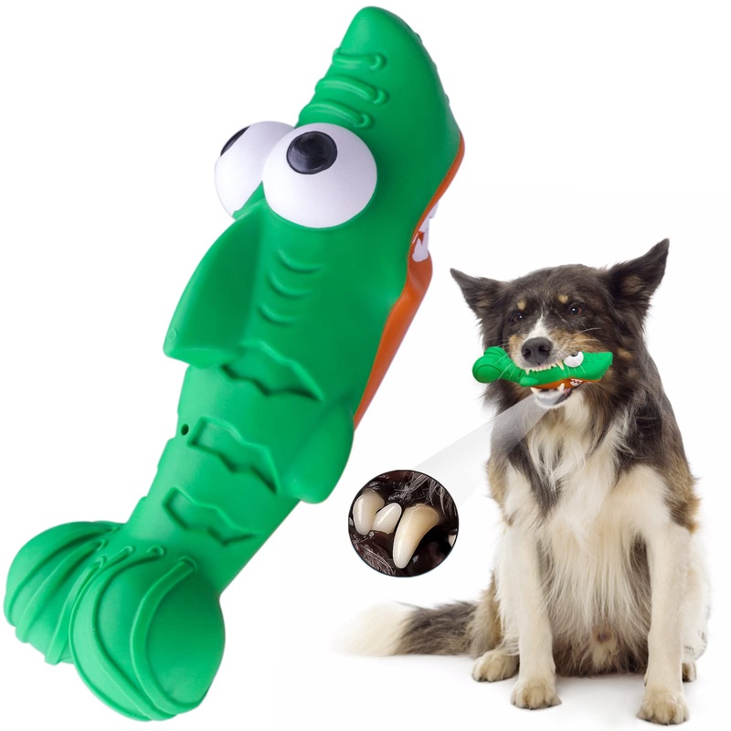 Dog toy, robust dog toy, food dispenser, interactive toy, dental care, bite-resistant, natural rubber, activity for every breed of dog, for indestructible chewing dog toy green B-green