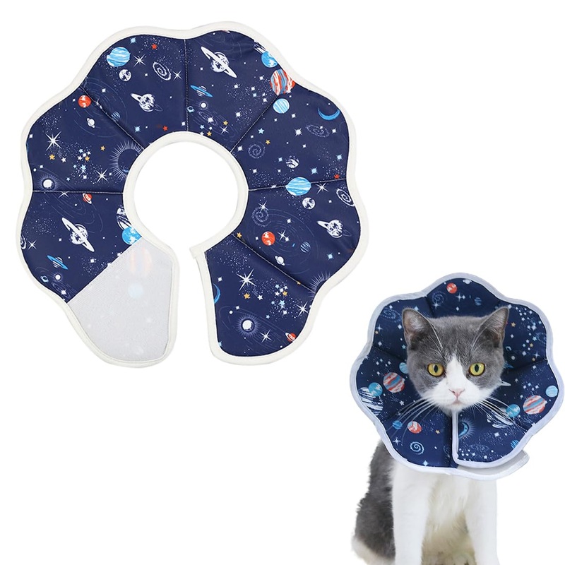 JOCXZI Cat Dog Recovery Collar After Surgery – Neck Brace Cats – Soft Pet Collar, Pets Protective Collar Cats, Cat Cone Collars for Anti-Bite Licking Wound Healing (M)