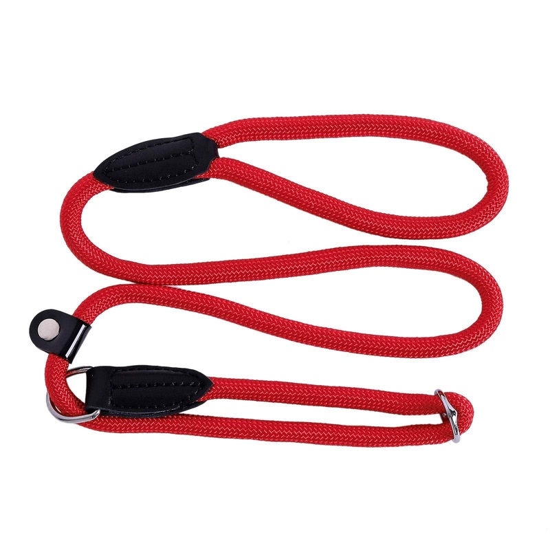 lionto retriever leash, dog leash, leash, robust, weatherproof, length 120 cm, red