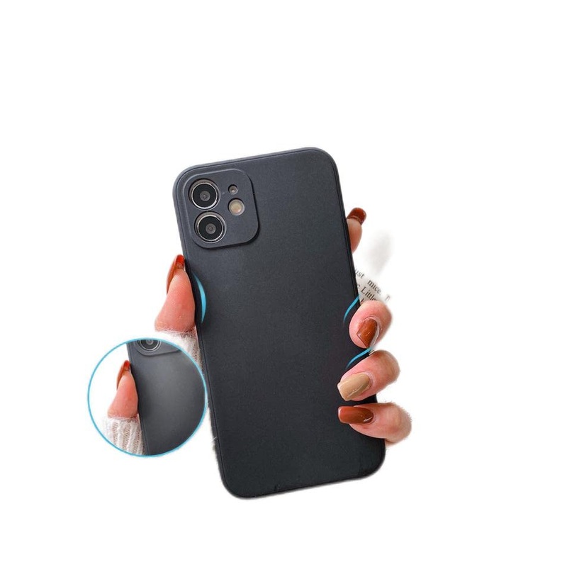 PASUTO Compatible with iPhone 11 case, soft silicone bumper cover with shockproof microfiber coating, scratch-resistant protective case for iPhone 11 6.1 inch black
