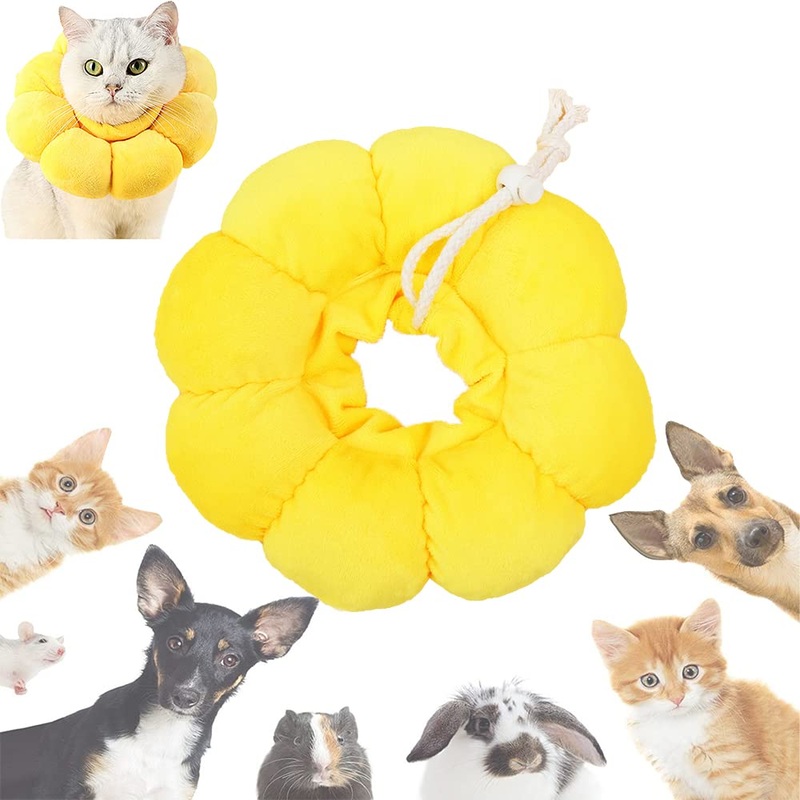 Pet protective collar, neck collar, cat collar, soft, cat recovery collar, adjustable cat recovery collar, for cats, puppies, pet anti bite, leak, surgery, wound healing