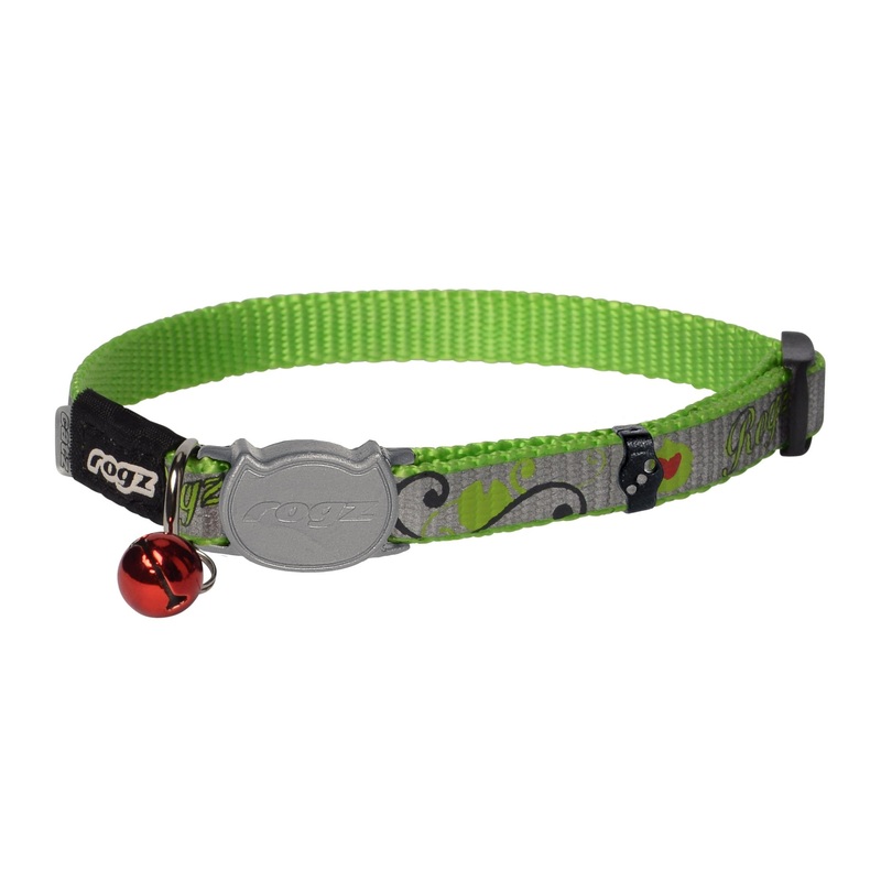 ROGZ CB40-L collar Reflecto Cat, S, green