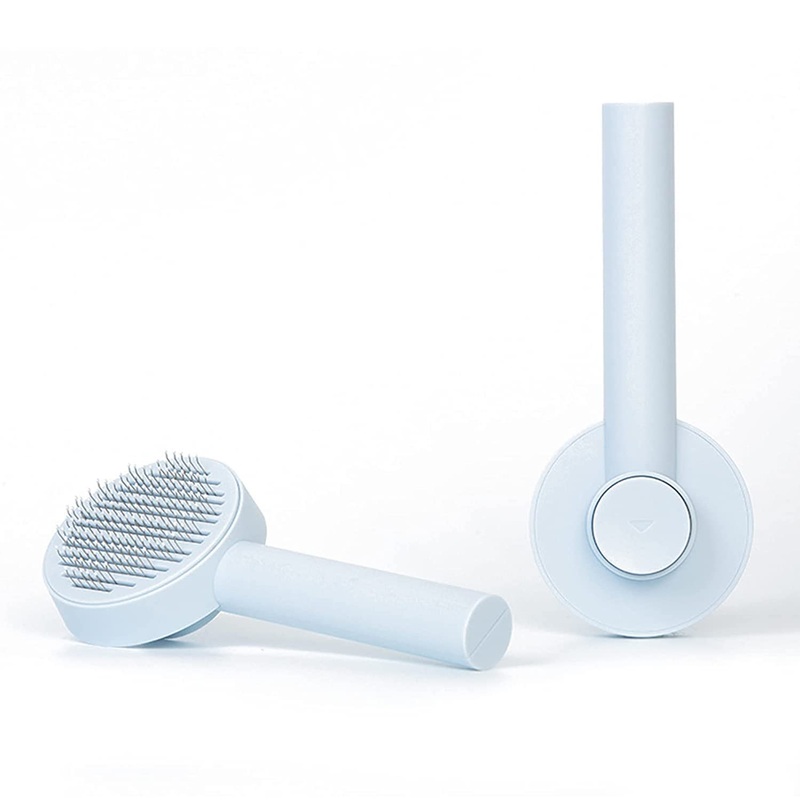 Cat brush short hair, cat brush dog brush, cat brush, self-cleaning cat dog brush for removing loose undercoat and mats, donut cat hair brush for pets for grooming.