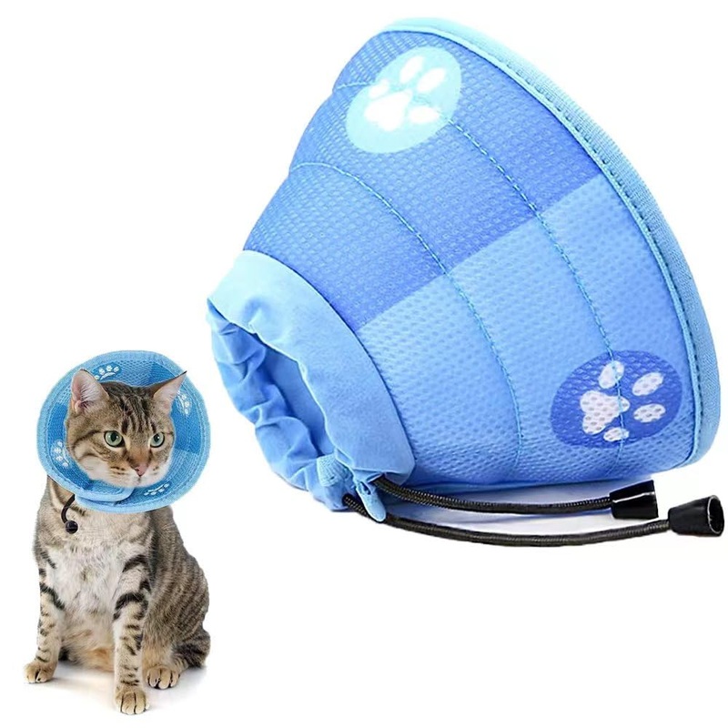 Cat Neck Brace, Adjustable Cat Neck Brace, Recovery Collar, Elizabethan Collar, Soft Cat Cone Collar, After Surgery and Injuries for Puppies, Small Dogs and Cats