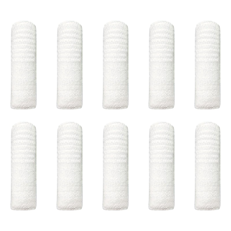Fyfjur Dog Toothbrush, Pack of 10 Reusable Finger Toothbrush Dog Anti-Plaque, Efficient Finger Cots Dog Dental Care for Dental Care Dog Cats White