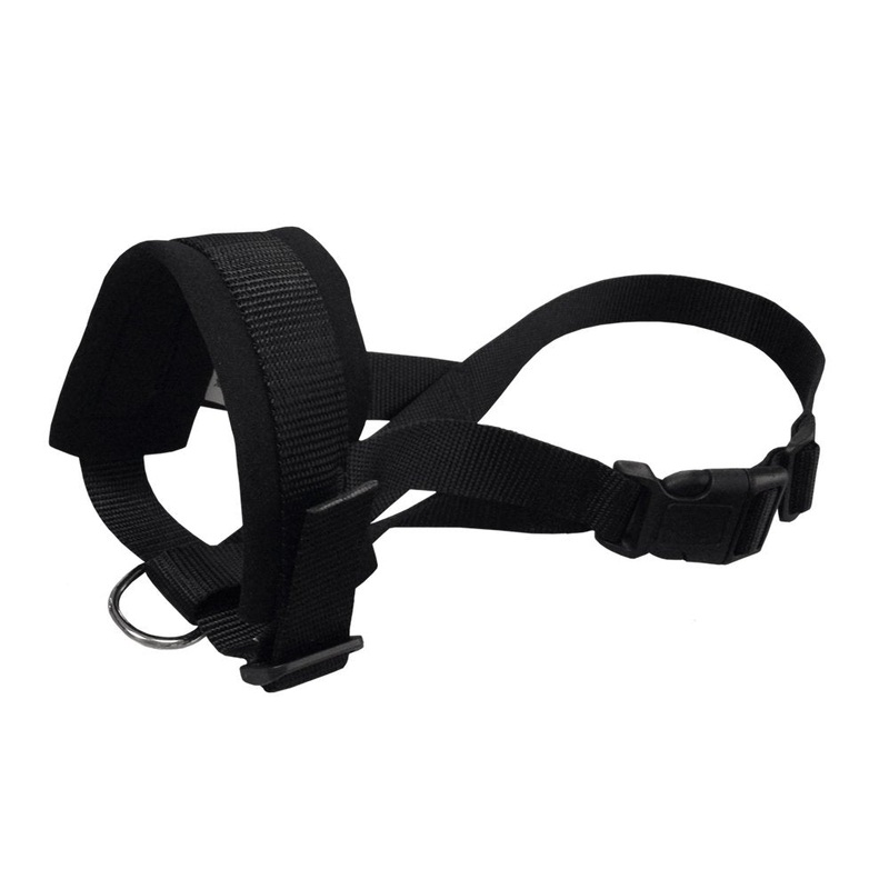 Nobby nylon mouth loop black size. XL; Neck strap: 20-30 cm; Snout strap: 23-34 cm