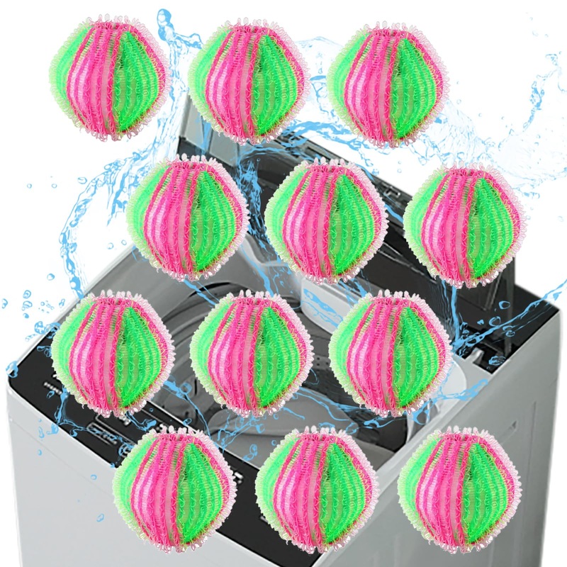 12 pieces of pet hair remover washing machine, reusable lint balls for washing machine and dryer, effectively removes dog hair, cat hair and lint