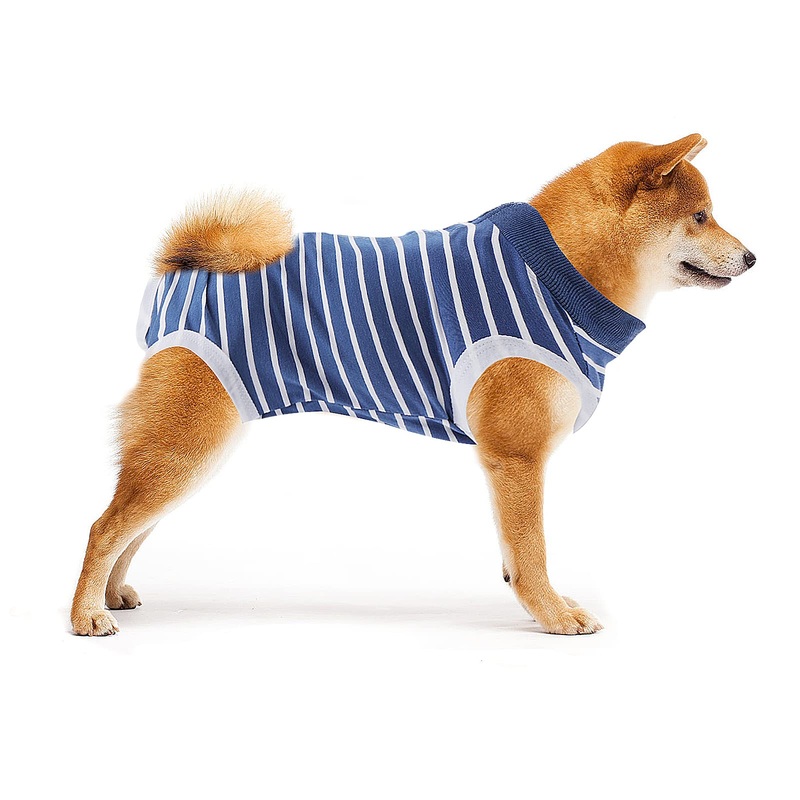 cobee Dog Recovery Suit, Dog Abdominal Wound Protector Puppy Post-Surgery Wounds for Male/Female Dogs, Post-Surgery Pet Surgical Snuggle Suit for Small Medium Dogs (M Size) Polyester
