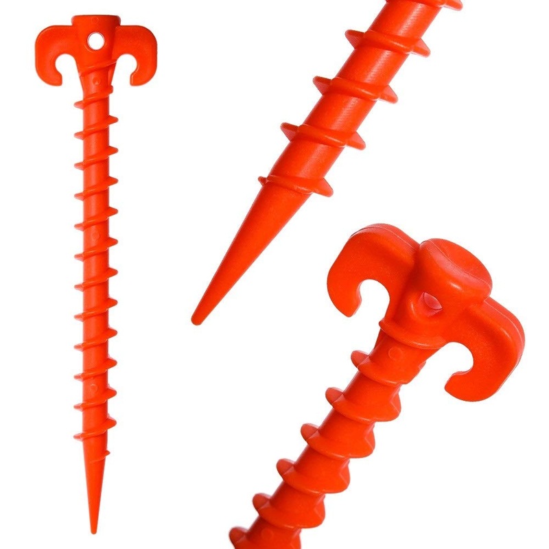 IGEL screw anchor plastic, 20cm, orange, pack of 6