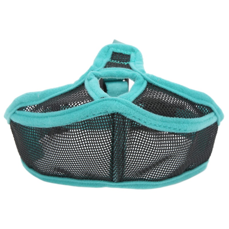 Muzzle with Short Snout, Dog Muzzle Snout Mesh Adjustable French Bulldog Breathable Flattened Short Anti Bite Bulldog Bite Bell Licking Pekingese Shih Tzu Pug M