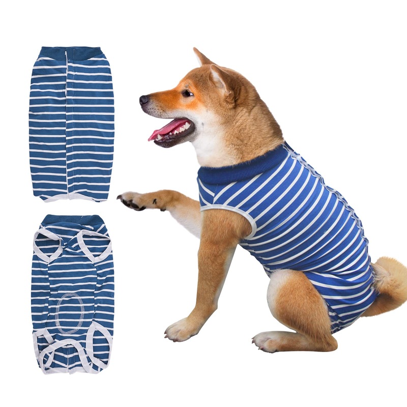 Recovery Suit for Dogs, Surgical Recovery Suit for Dogs Cats After Surgery, Cone E-Collar Alternative, Post-Operative Abdominal Wound Protector, Prevent Licking for Female Dog Male Pets XL