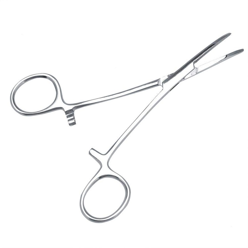 Zerodis Pet Ear Hair Tweezers, Stainless Steel Pet Grooming Scissors for Pet Dog Cat Ear Hair(L) L