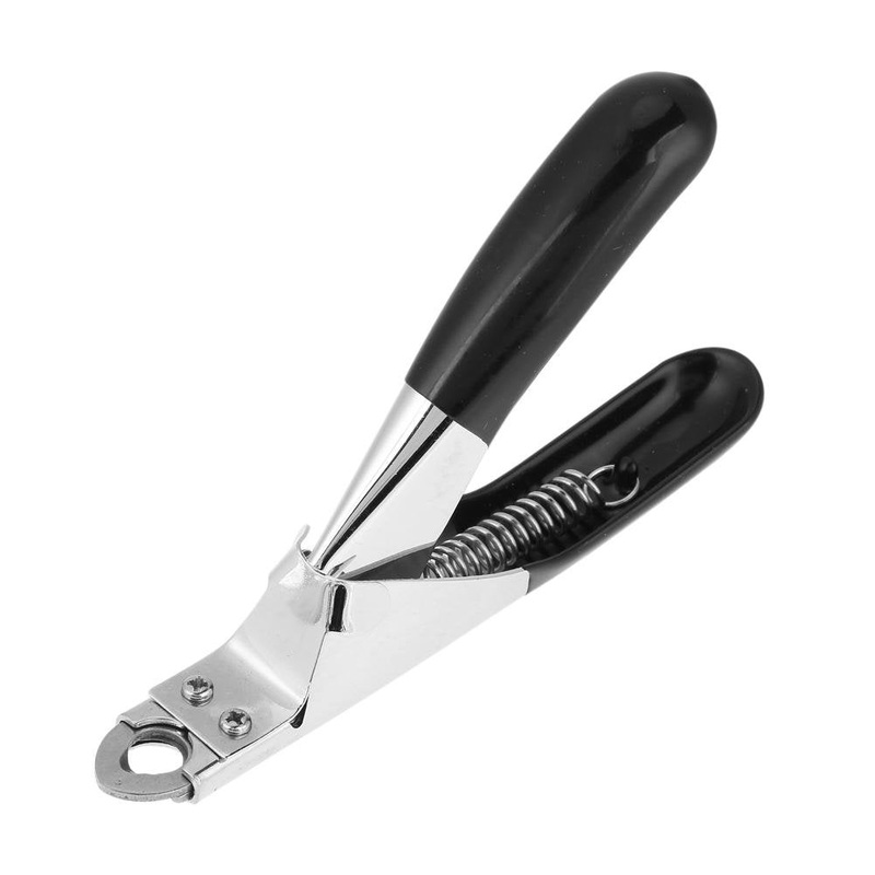Zerodis Safe Pet Nail Scissors, Pet Dog Cat Dedicated Nail Scissors Toe Claw Clippers Trimmer Cutter Pet Grooming Tool(Black) Black