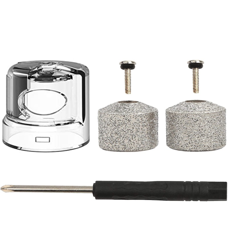 Casifor dog claw grinder accessories, 2 pieces claw grinder replacement heads + 1 piece dust collection cap, same size as B08RDTT6G2
